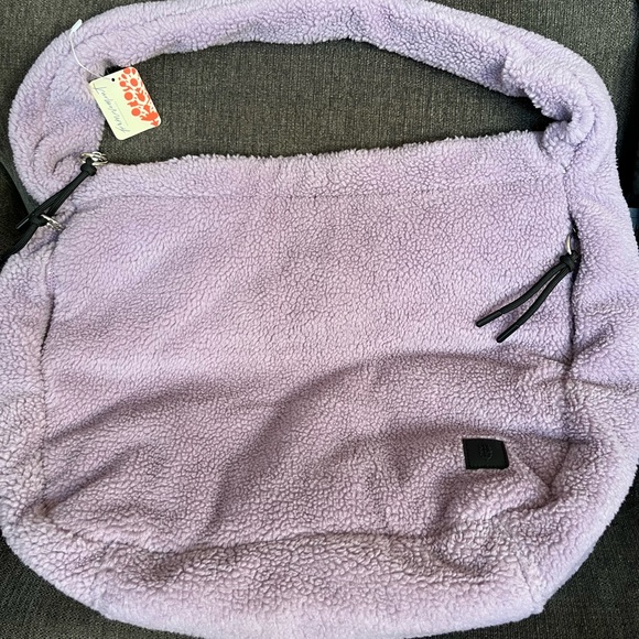 NWT Purple Free People Cozy Carryall bag purple - Picture 3 of 3
